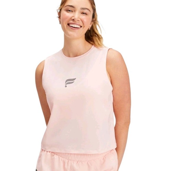 NWT New Fabletics Phoenix Breathe Muscle Tank Women's SZ 1X Soft Pink #286 - Picture 1 of 7